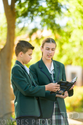 January 2024 / Students-x2-with-Pad-standing-outdors_240122_Z9E6503