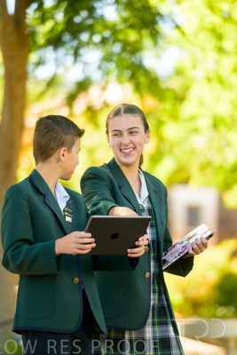 January 2024 / Students-x2-with-Pad-standing-outdors_240122_Z9E6584