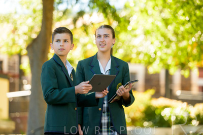 January 2024 / Students-x2-with-Pad-standing-outdors_240122_Z9E6815