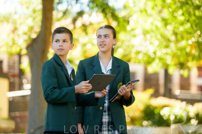 January 2024 / Students-x2-with-Pad-standing-outdors_240122_Z9E6819